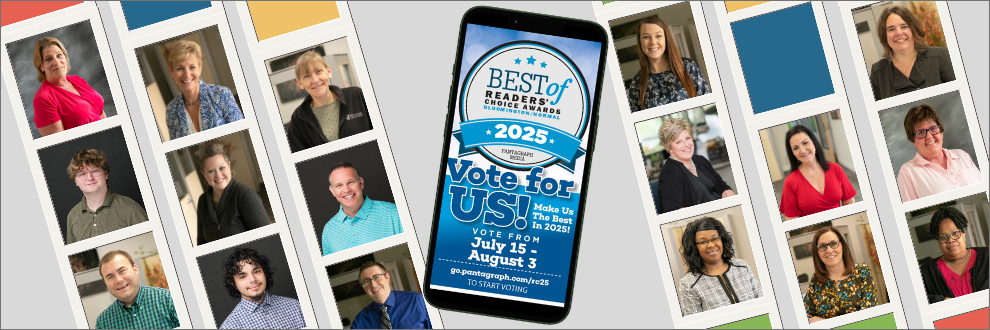 2025 Pantagraph Readers Choice Awards Website Banner Vote