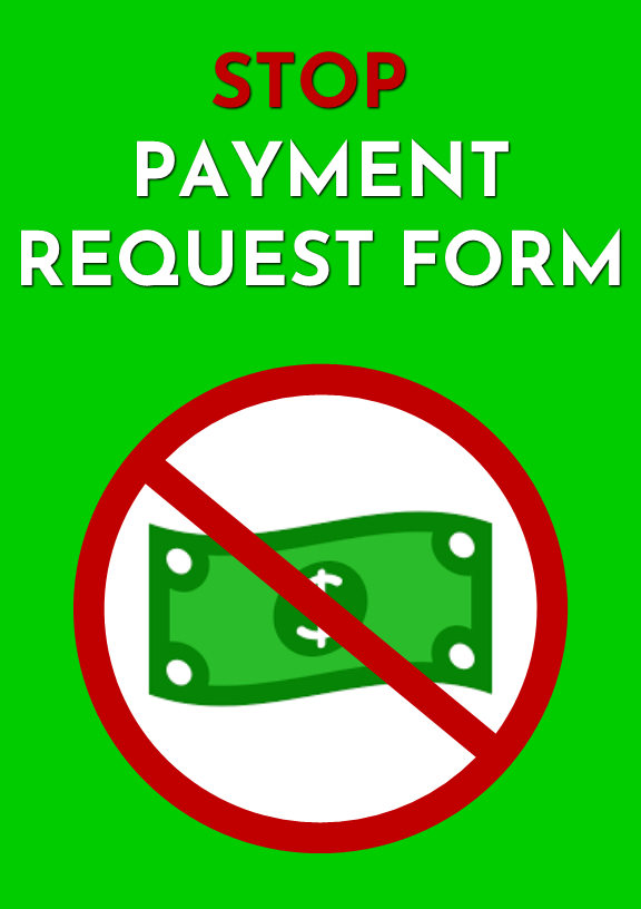 stop payment request icon
