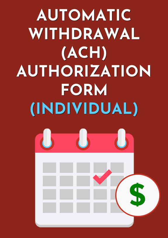 ach authorization form individual rev